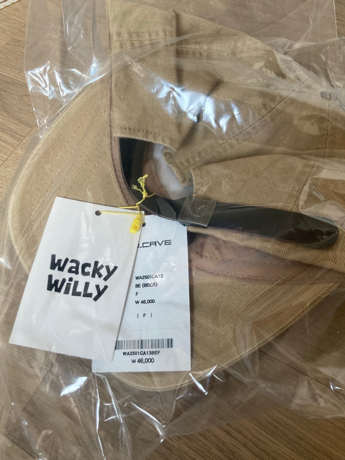 와키윌리 아플리케 패널 볼캡 베이지 상품이미지7