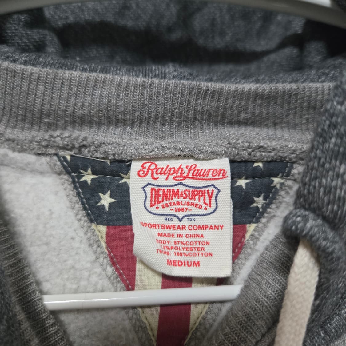 랄프로렌 데님앤서플라이 코튼 후드티 /남성 후드티/여성 후드티  상품이미지3