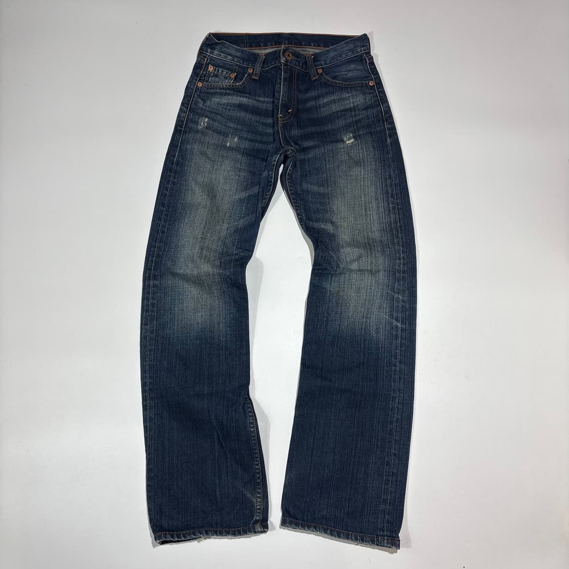 리바이스 523 진청 워싱 데님팬츠 상품이미지1