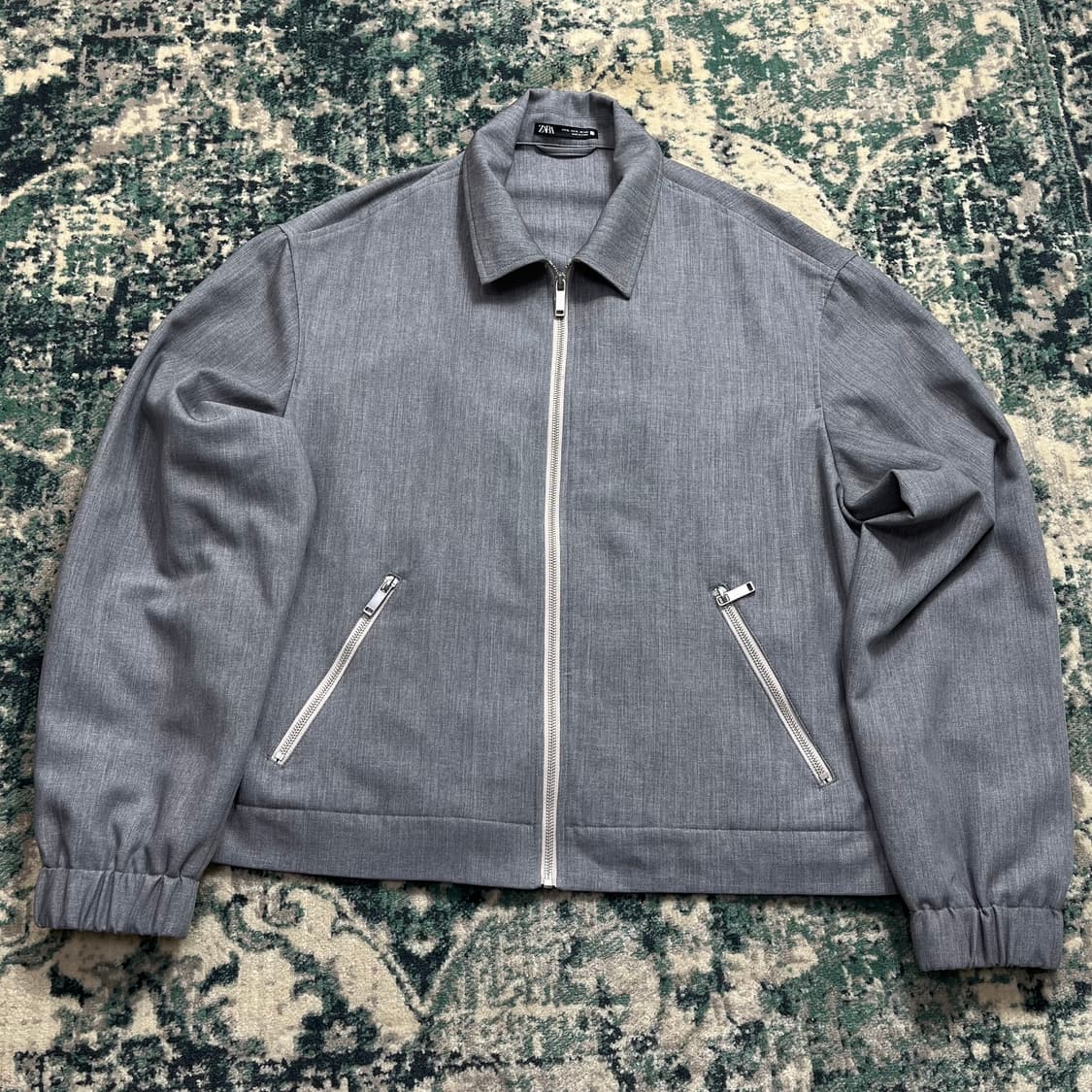 Zara 자라 스트럭처 집업 블루종 자켓(XL) 상품이미지2