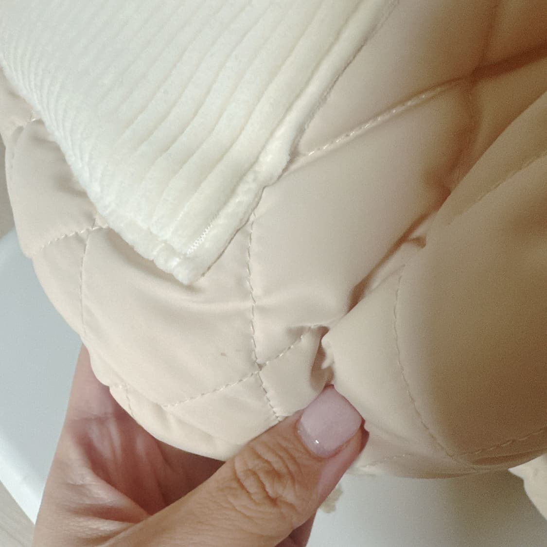 아이보리 퀄팅조끼 상품이미지3