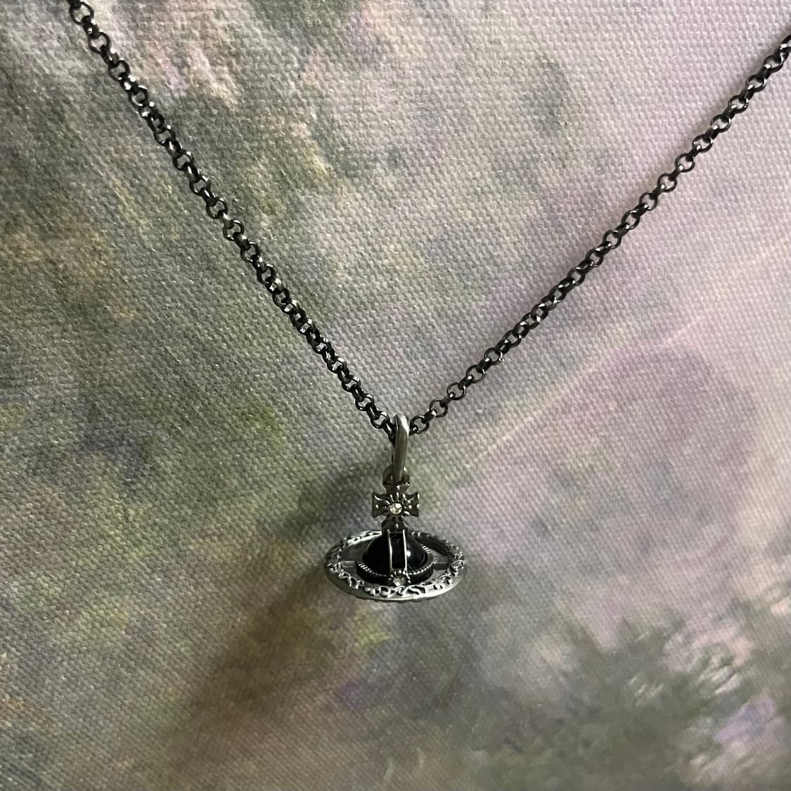 비비안웨스트우드 오리엔탈 orb 블랙 목걸이 상품이미지1