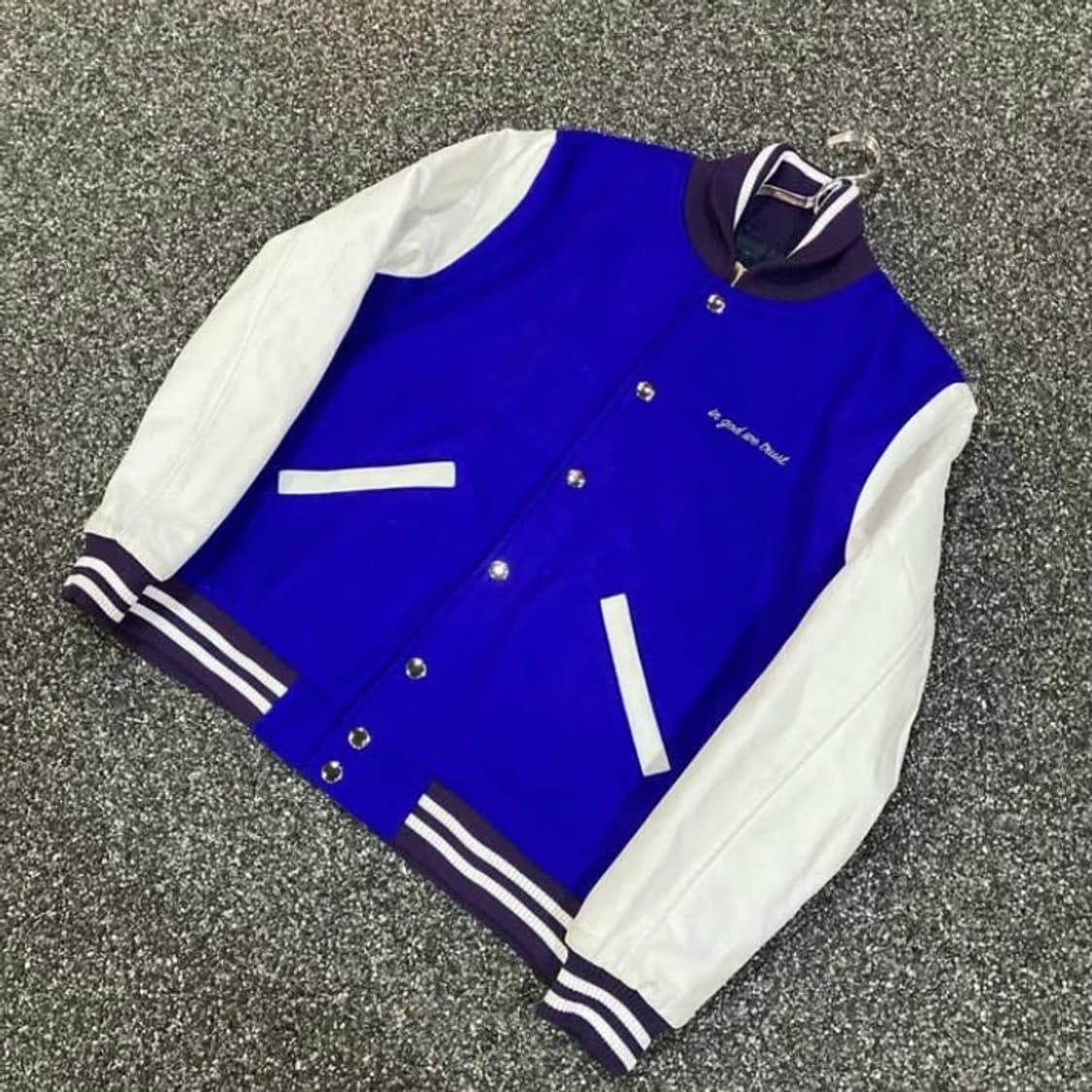 Saintless Sir Frog 빅로고 바시티 자켓 상품이미지1