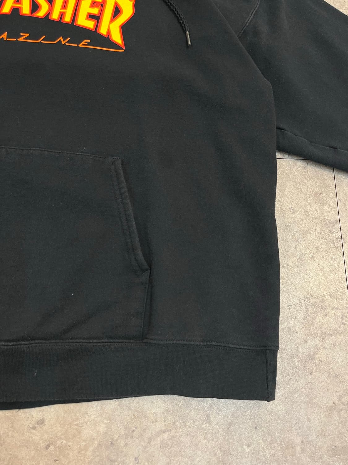 트레셔 기모 후드티 블랙 L  #csz3157 상품이미지6