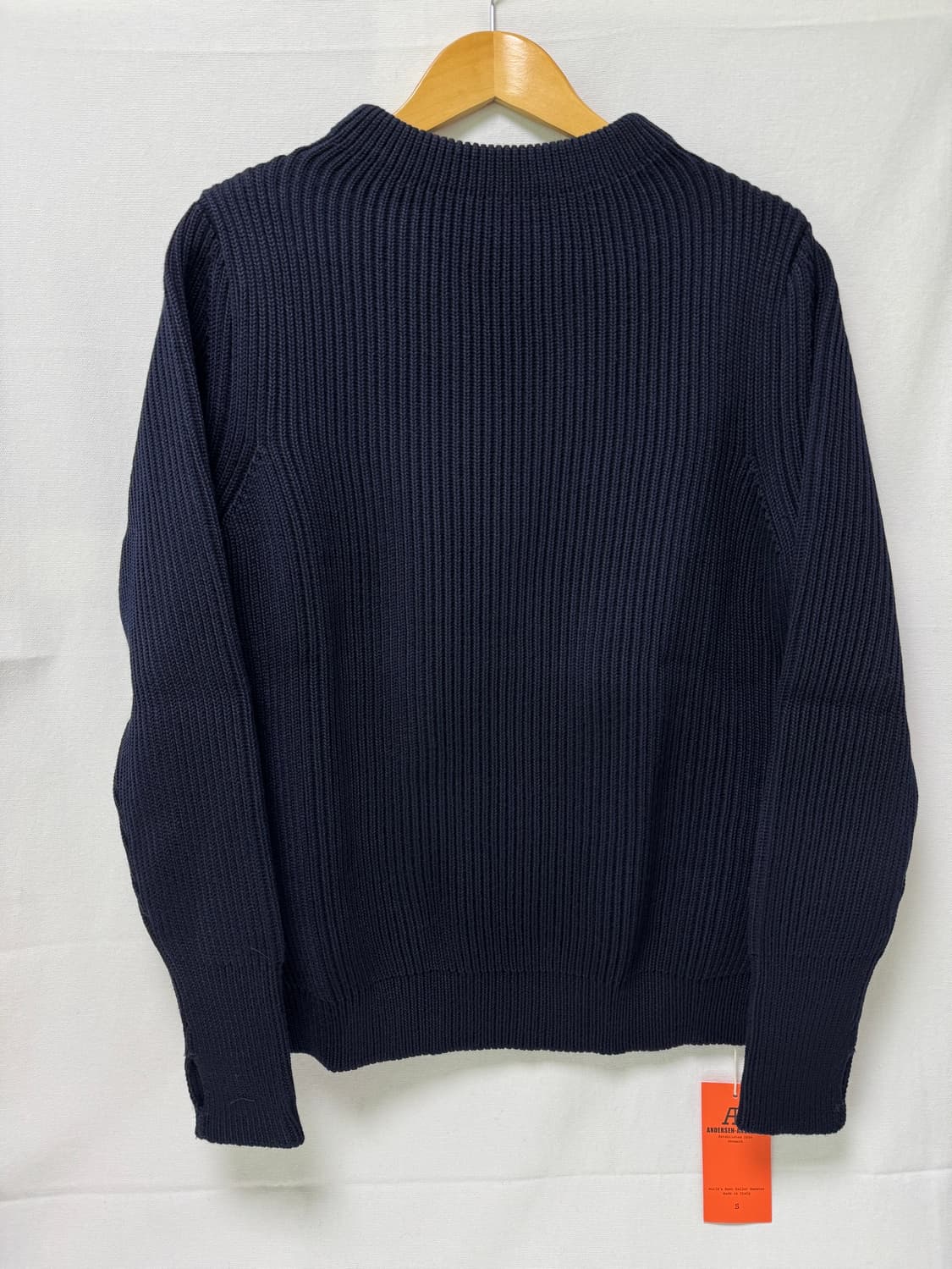 안데르센안데르센 네이비 크루넥 네이비블루 색상 상품이미지2