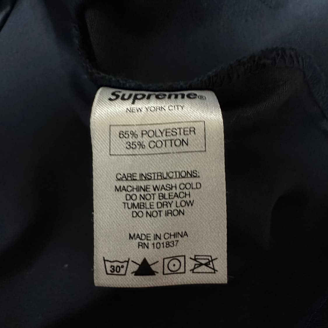 SUPREME shop jacket mini box logo navy 상품이미지5