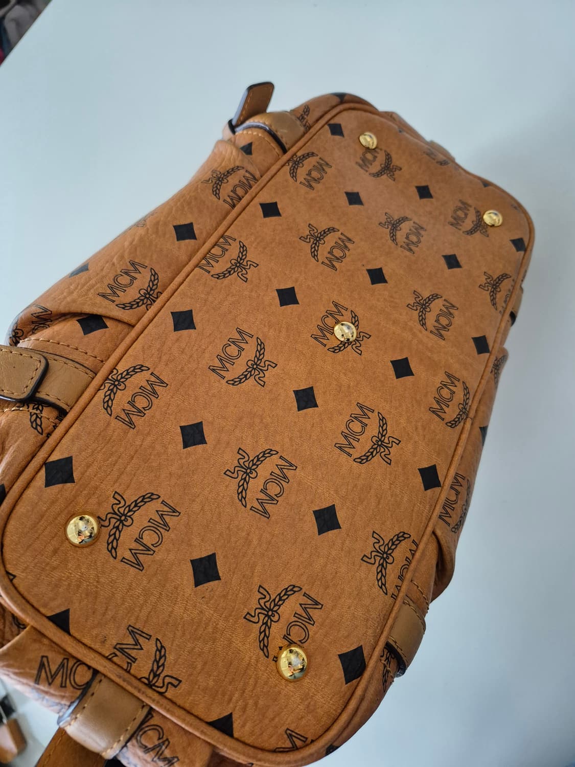 MCM 비세토스 브라운 토트백 상품이미지6