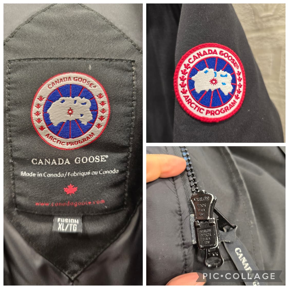 캐나다구스 샤토 패딩 블랙 XL (105) 상품이미지5