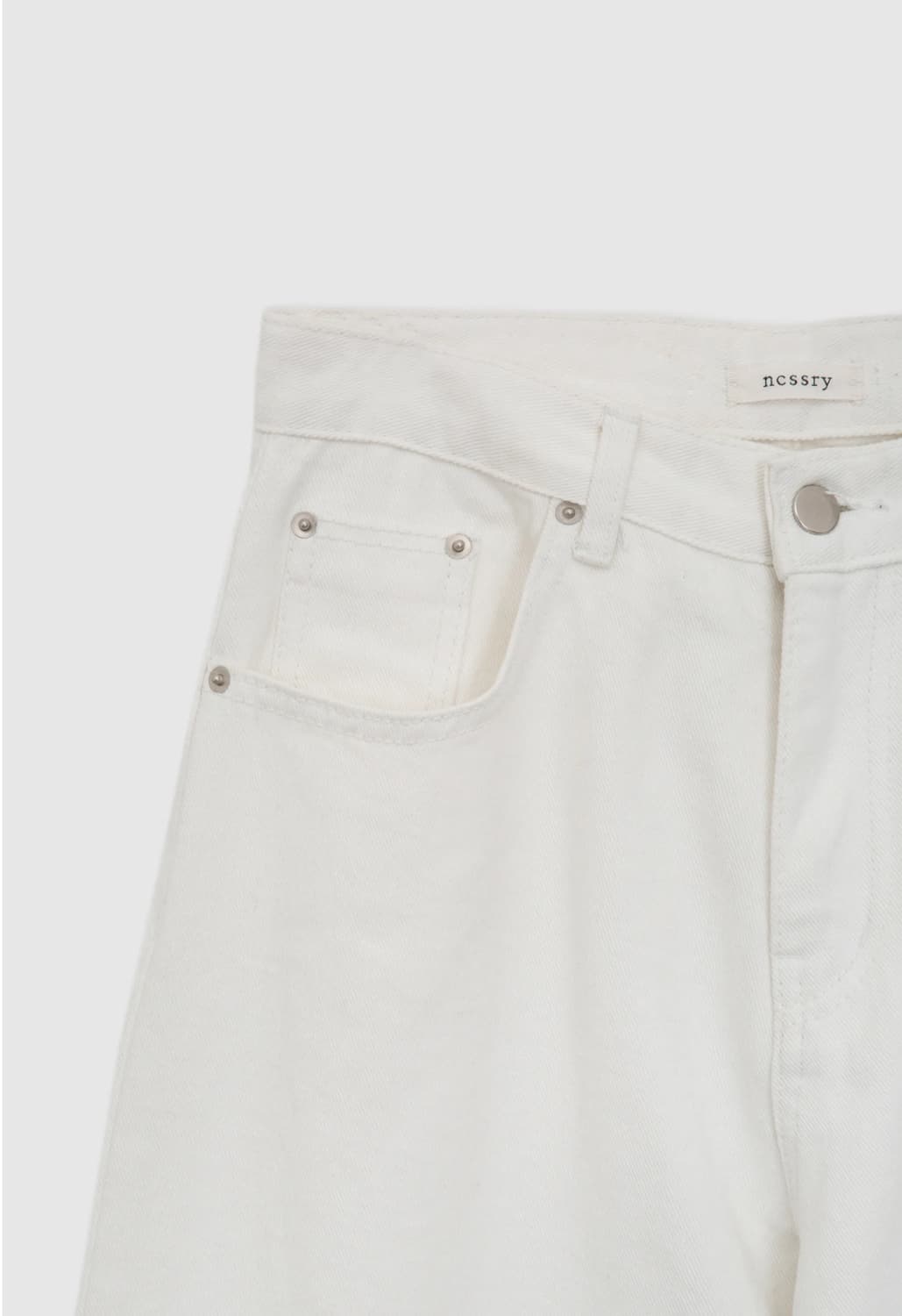 Ncssry 네세서리 크림 진 팬츠 사이즈 S 새상품 상품이미지4