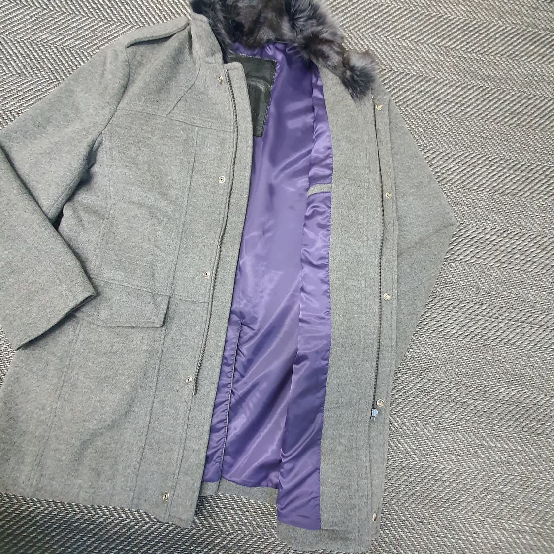 헤지스 울 하프 코트 남자110 상품이미지5