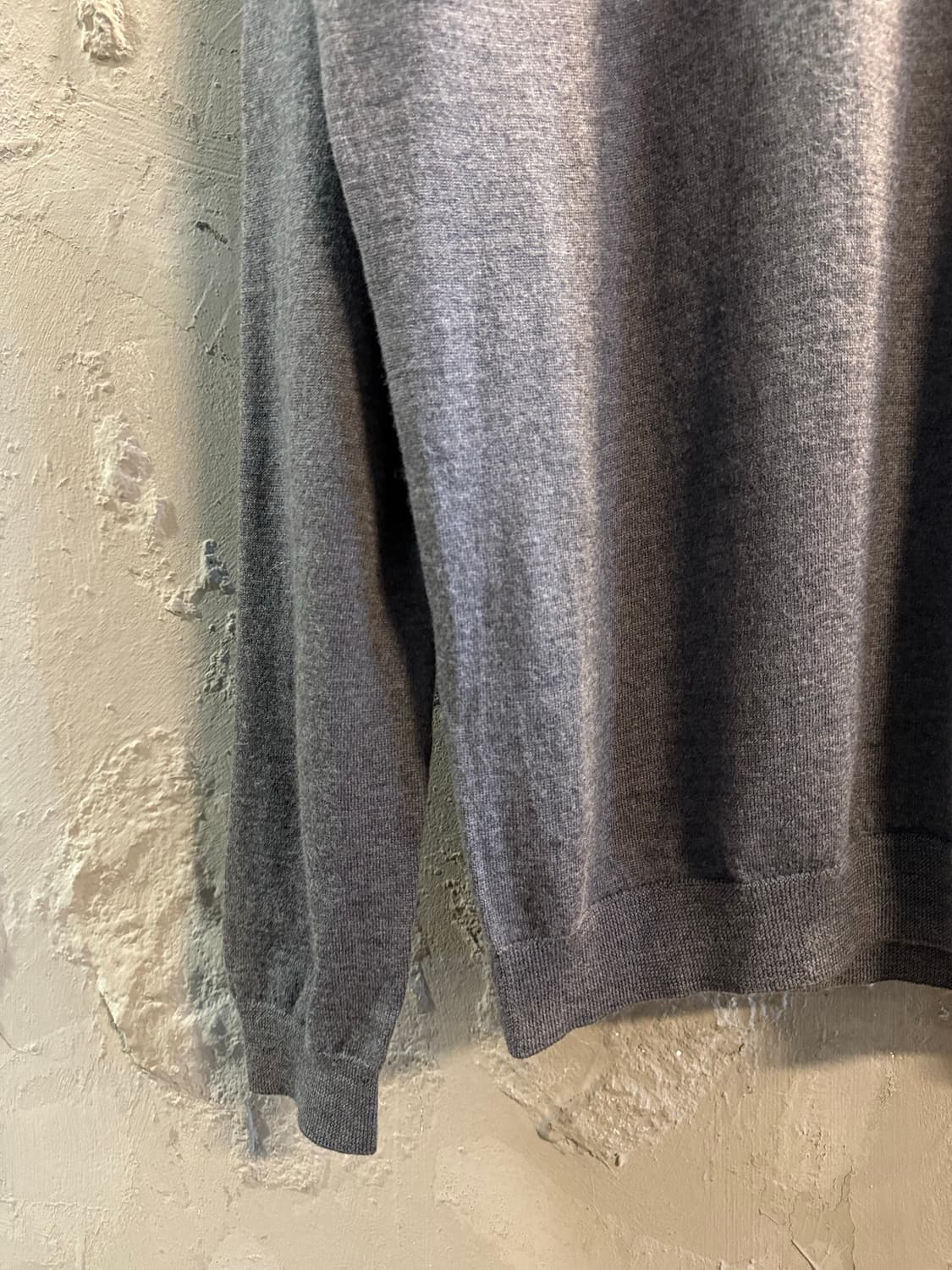 L 보스 BOSS 엑스트라파인 메리노 울 슬림핏 니트 그레이 상품이미지2