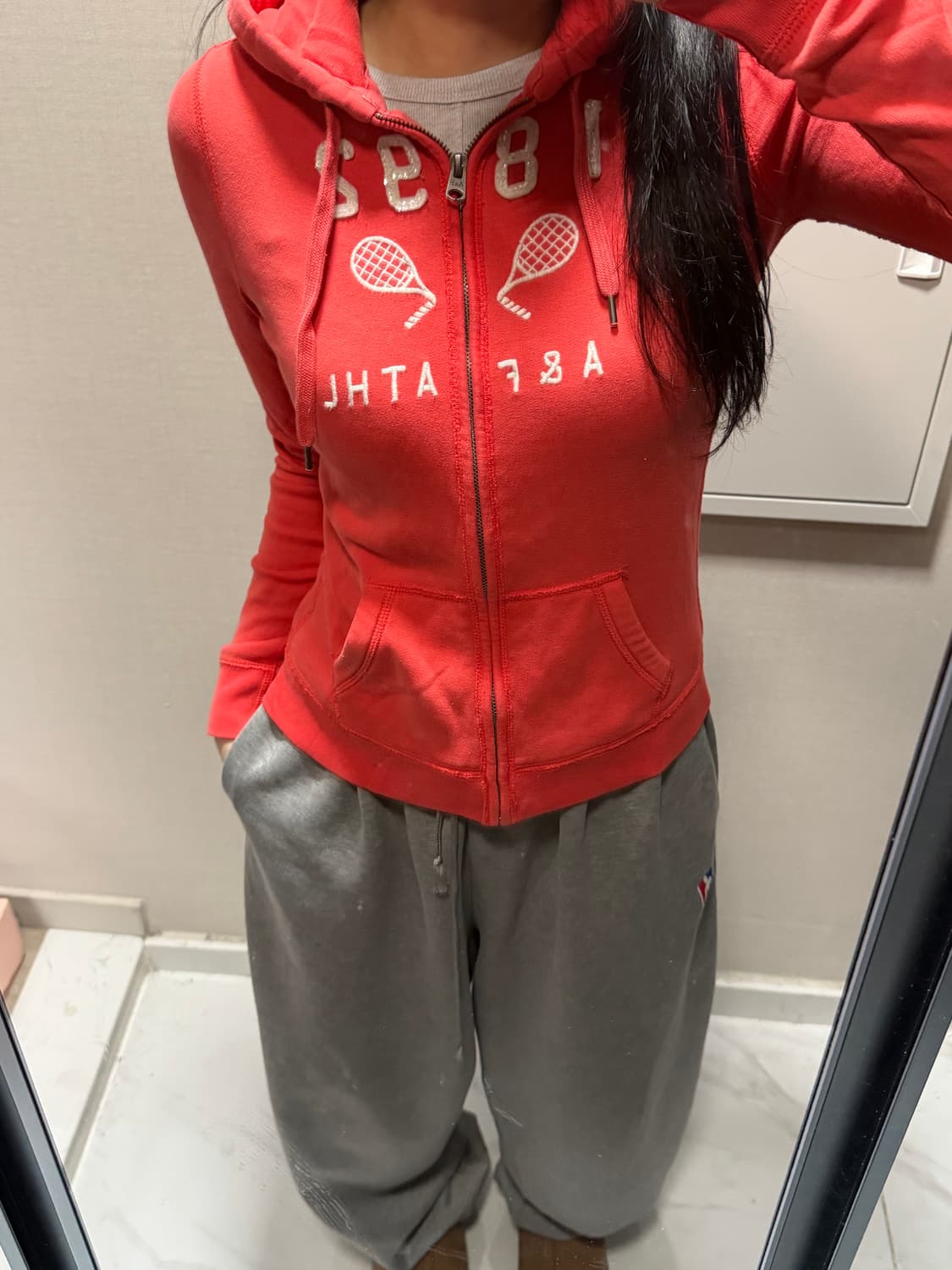 아베크롬비 코랄 후드집업 s 상품이미지1