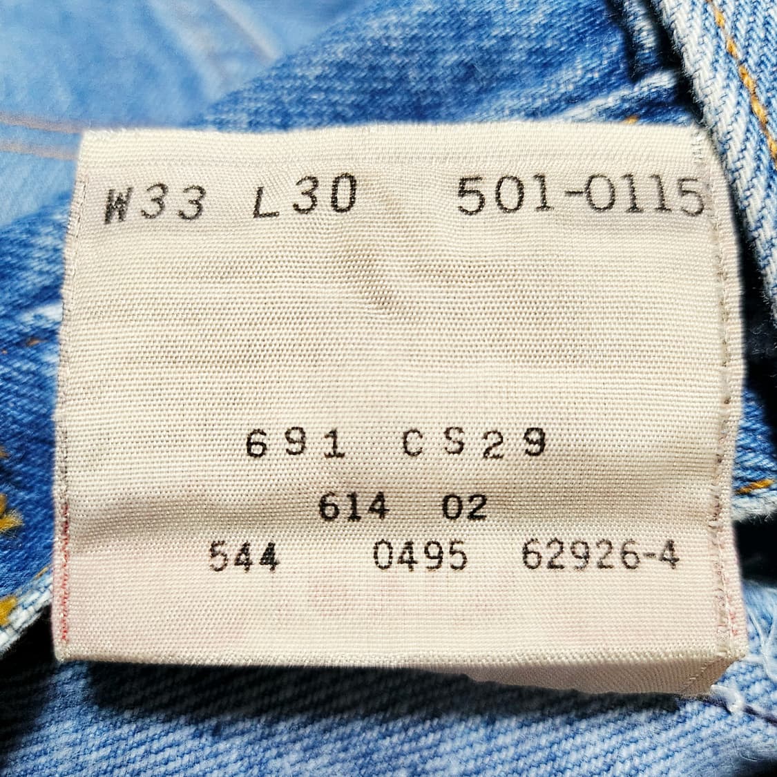 [실사32][리바이스]90's USA 501® 타이다이 워시드 데님 상품이미지7