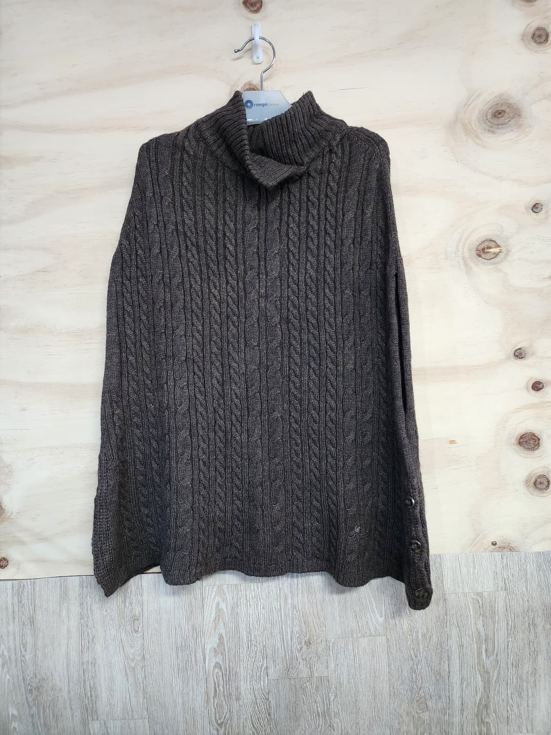 489) 루이스카스텔 알파카블랜드 판초 가디건 상품이미지1