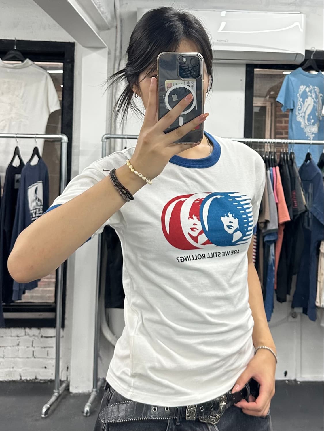 히스테릭 글래머 히스걸 링거 티셔츠 상품이미지4