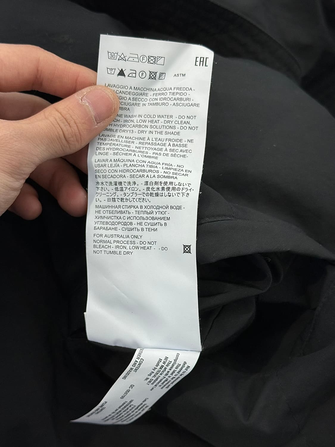 질샌더 블랙 패디드 쇼트 라이티 봄버 자켓 상품이미지8