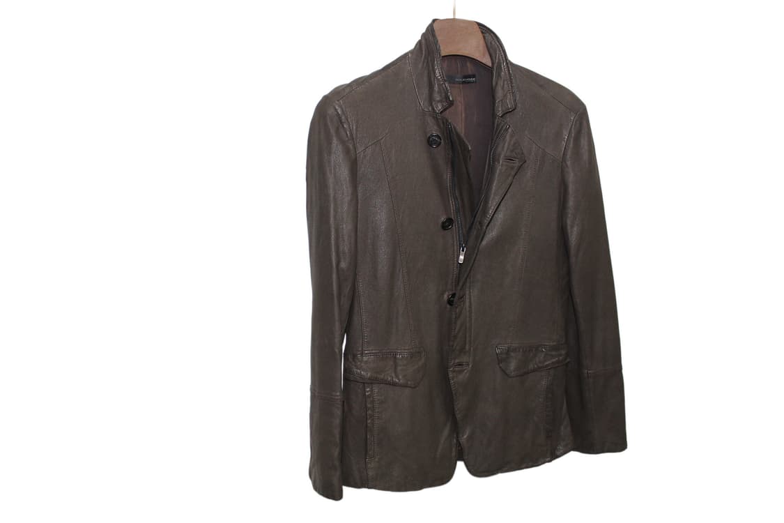 SOLID HOMME 솔리드옴므 2WAY 램스킨 레더 자켓 상품이미지8