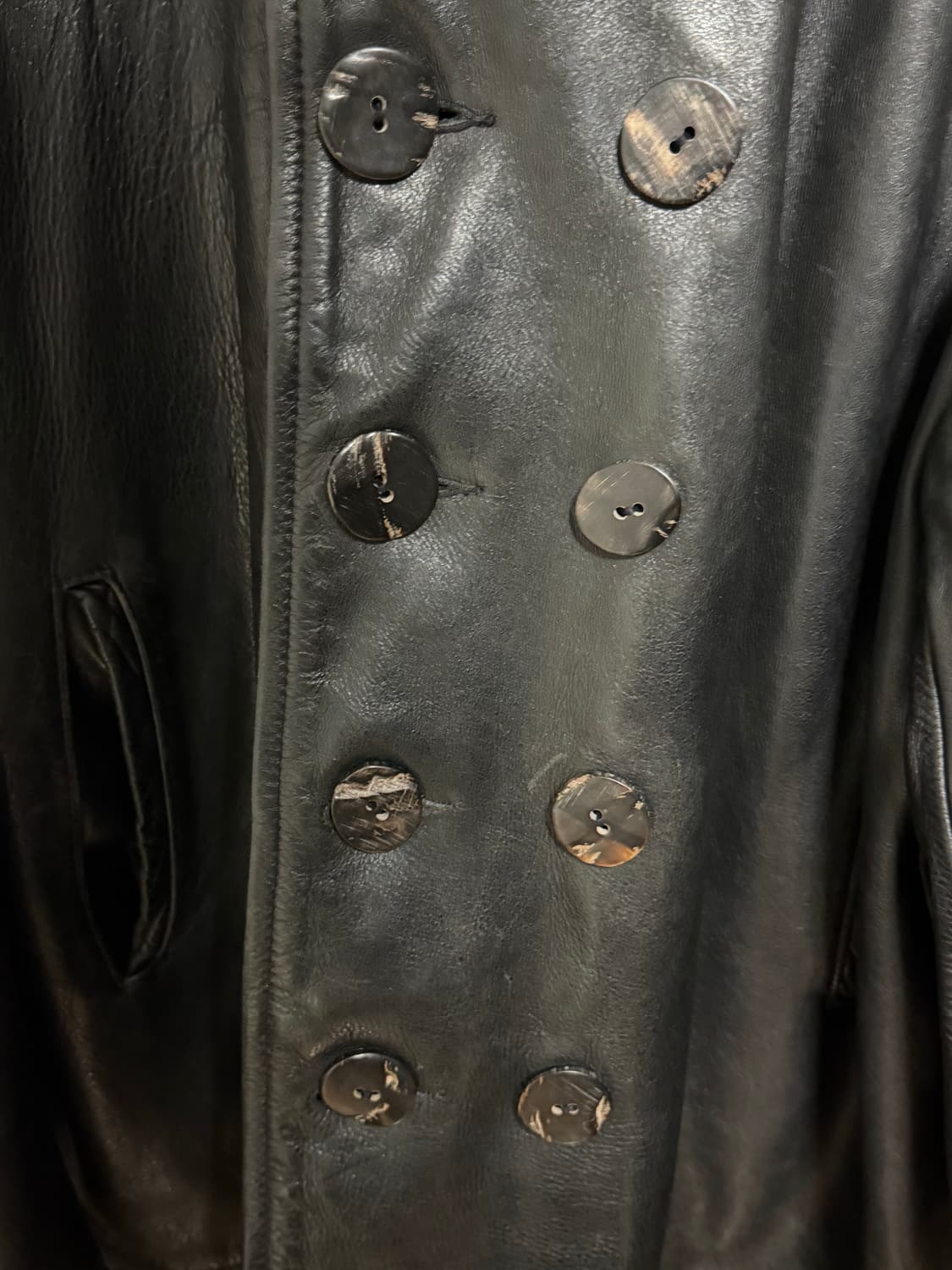 쇼트 740 레더 피코트 52 상품이미지3