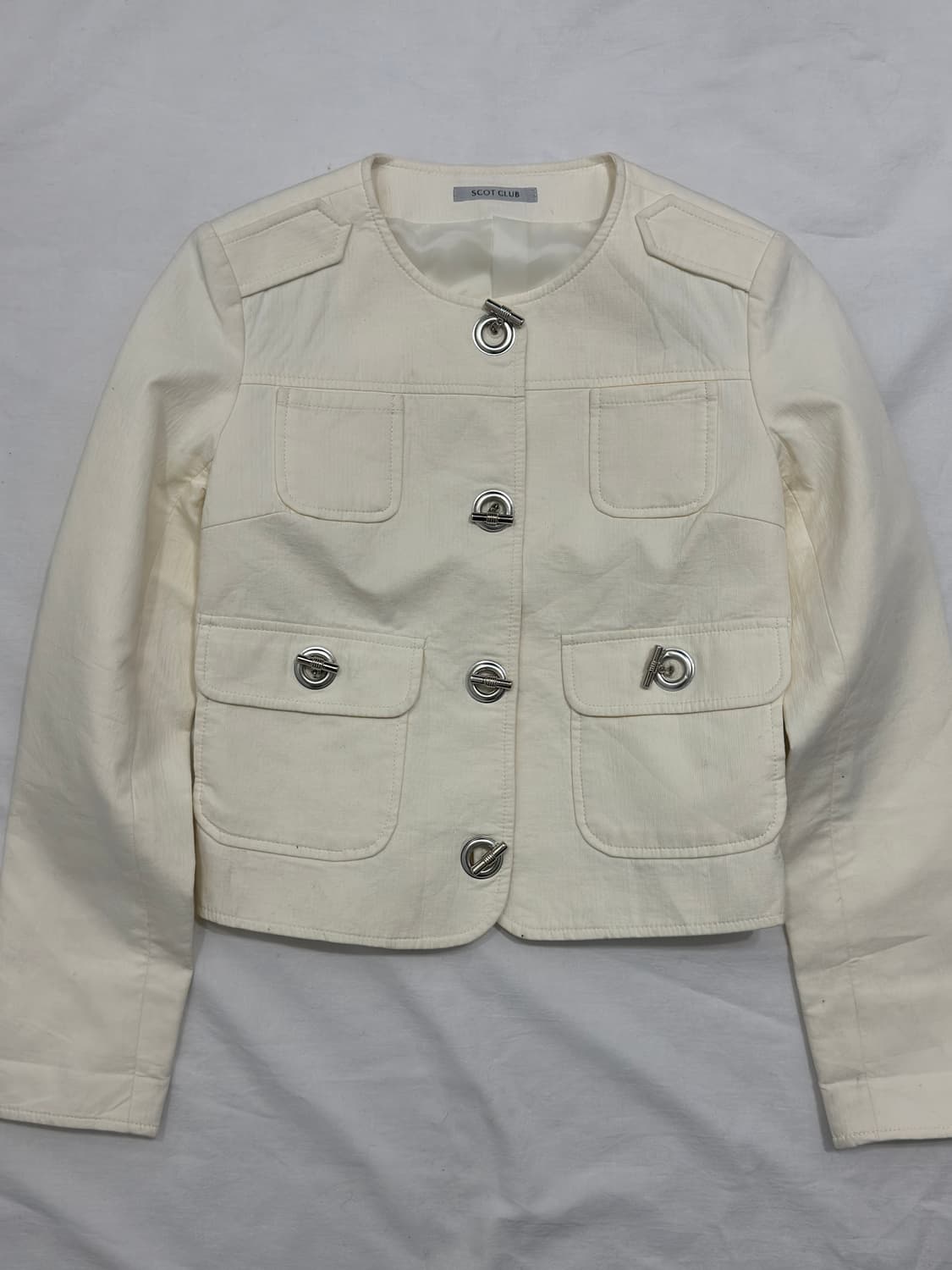 scot club design cotton jacket 상품이미지4
