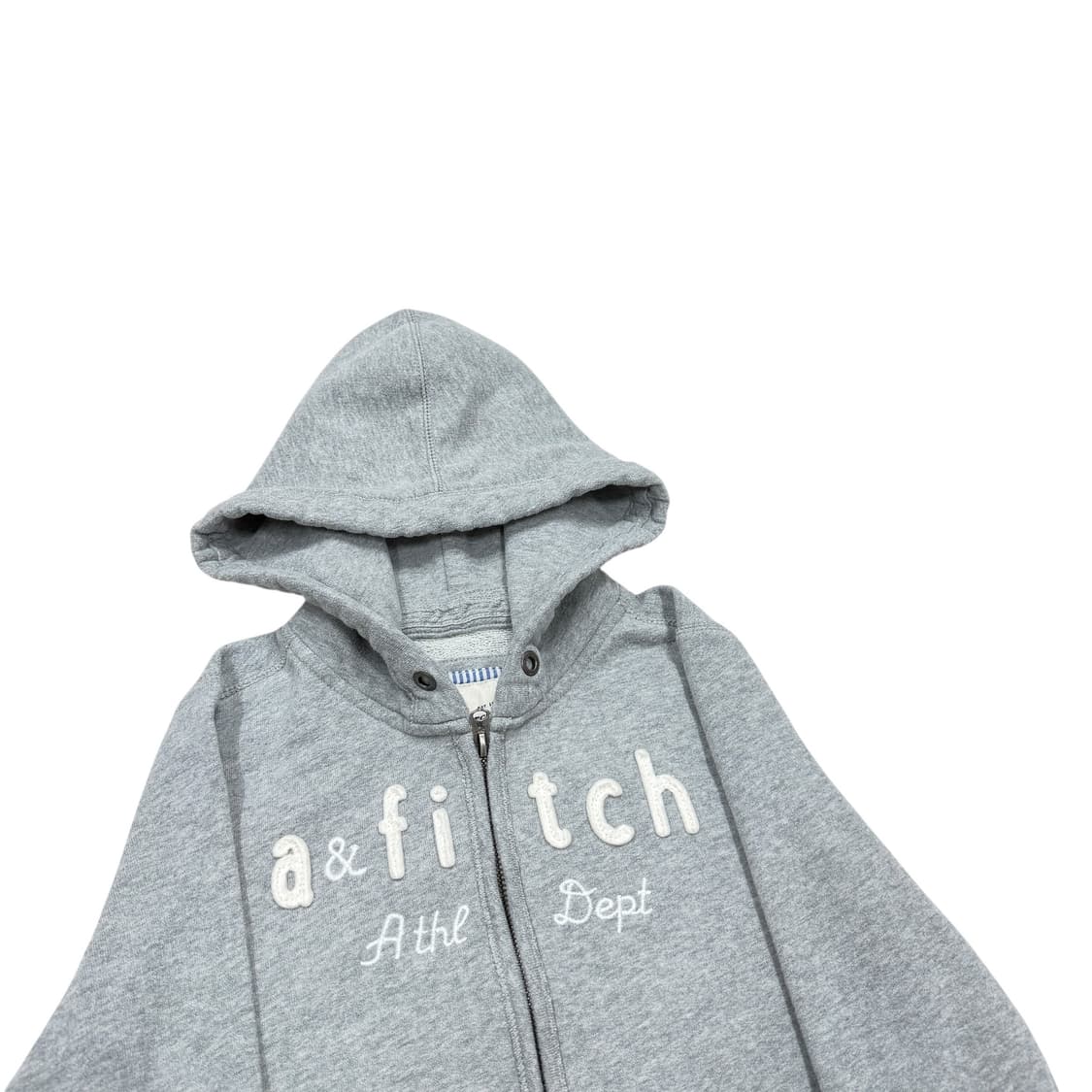 아베크롬비 빈티지 Y2K 스펠로고 후드집업 그레이 XL 상품이미지2