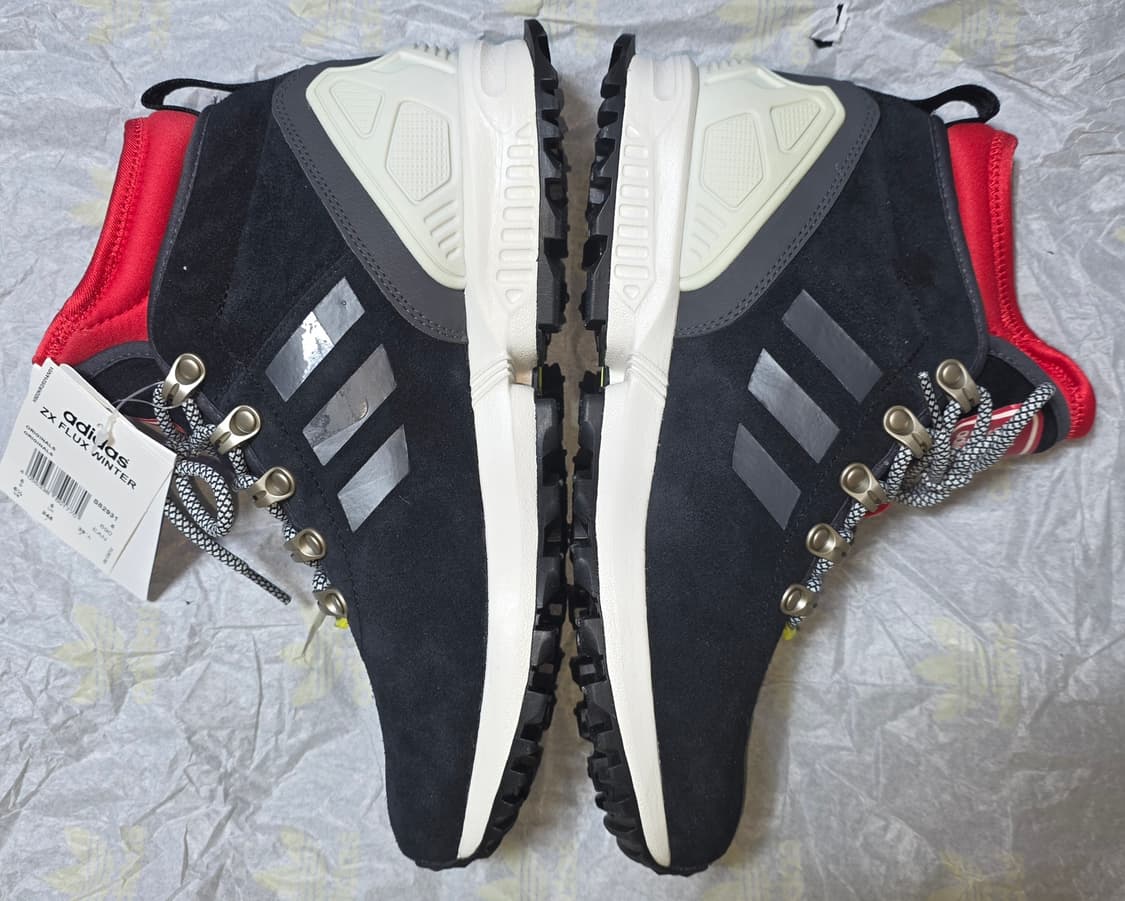 [새상품/희귀] 아디다스 ZX 플럭스 윈터 블랙 (245) - 소가죽 상품이미지4