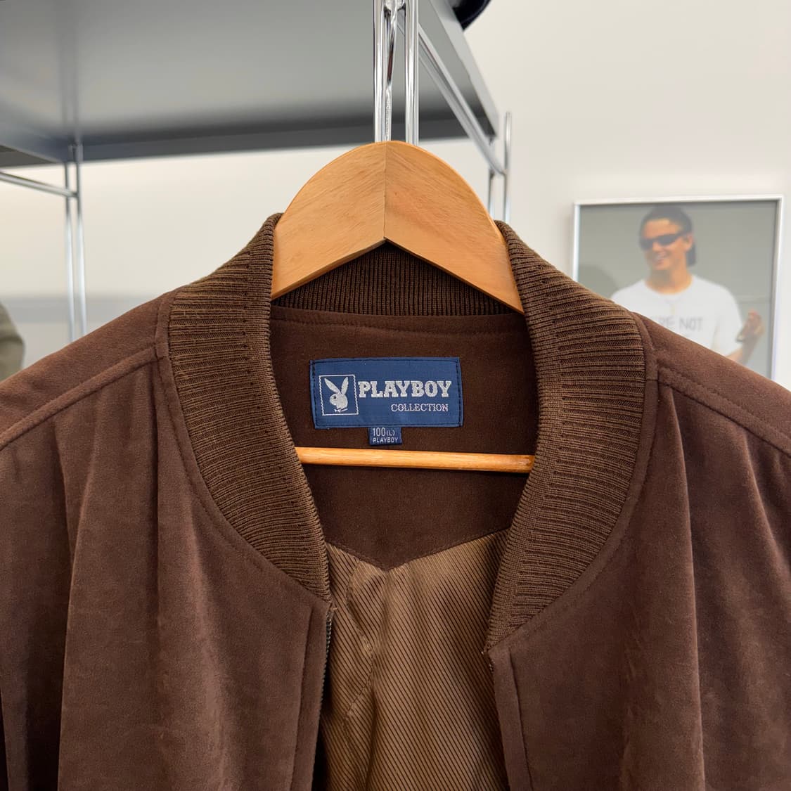 90s 플레이보이 컬렉션 딥 브라운 블루종 자켓 (L)   상품이미지5