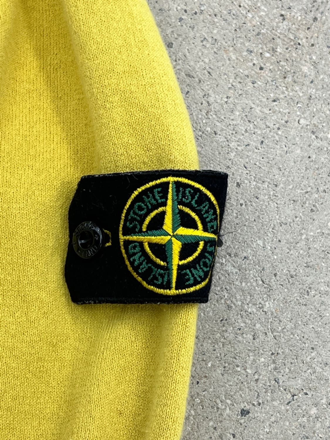 스톤아일랜드 와펜 옐로우 코튼 니트 상품이미지5