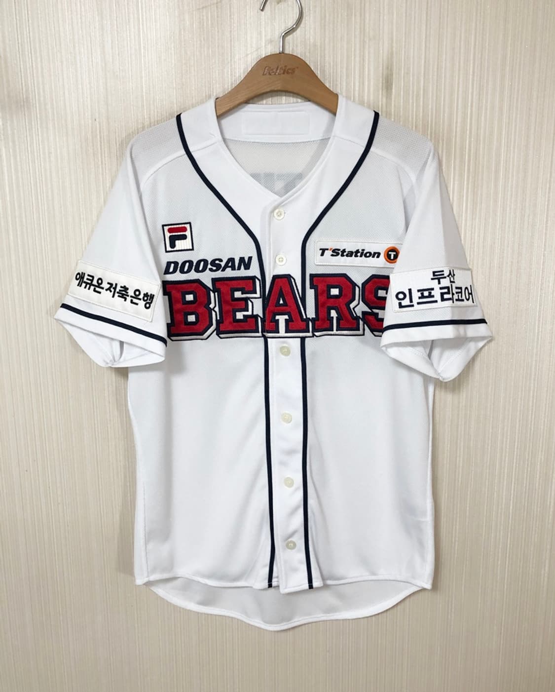 KBO 필라 두산베어스 어센틱 홈유니폼/져지 100 #32 김재환 상품이미지1