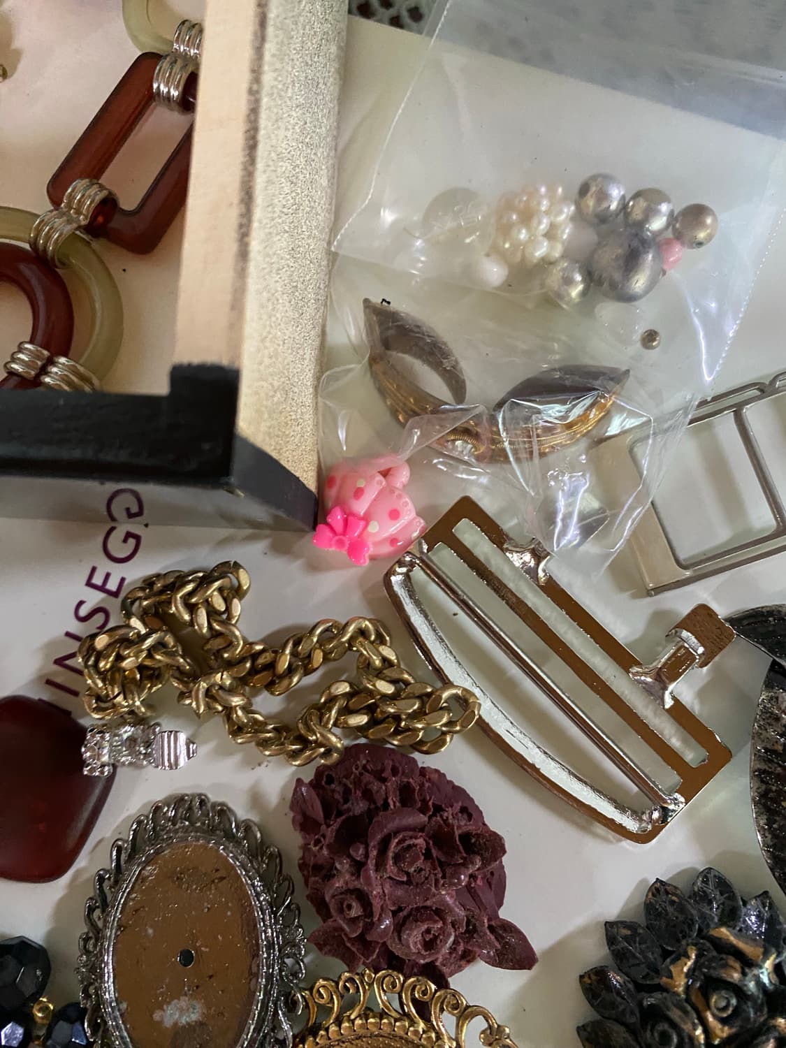 빈티지 주얼리 하자품 일괄 체인큐빅벨트 포함 상품이미지6