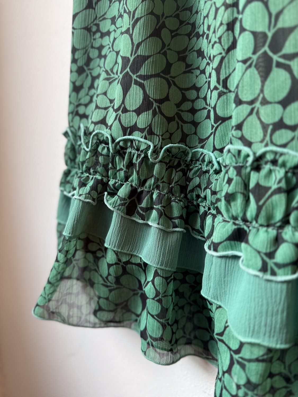 Chiffon Layered Banded Skirt 0083 상품이미지5