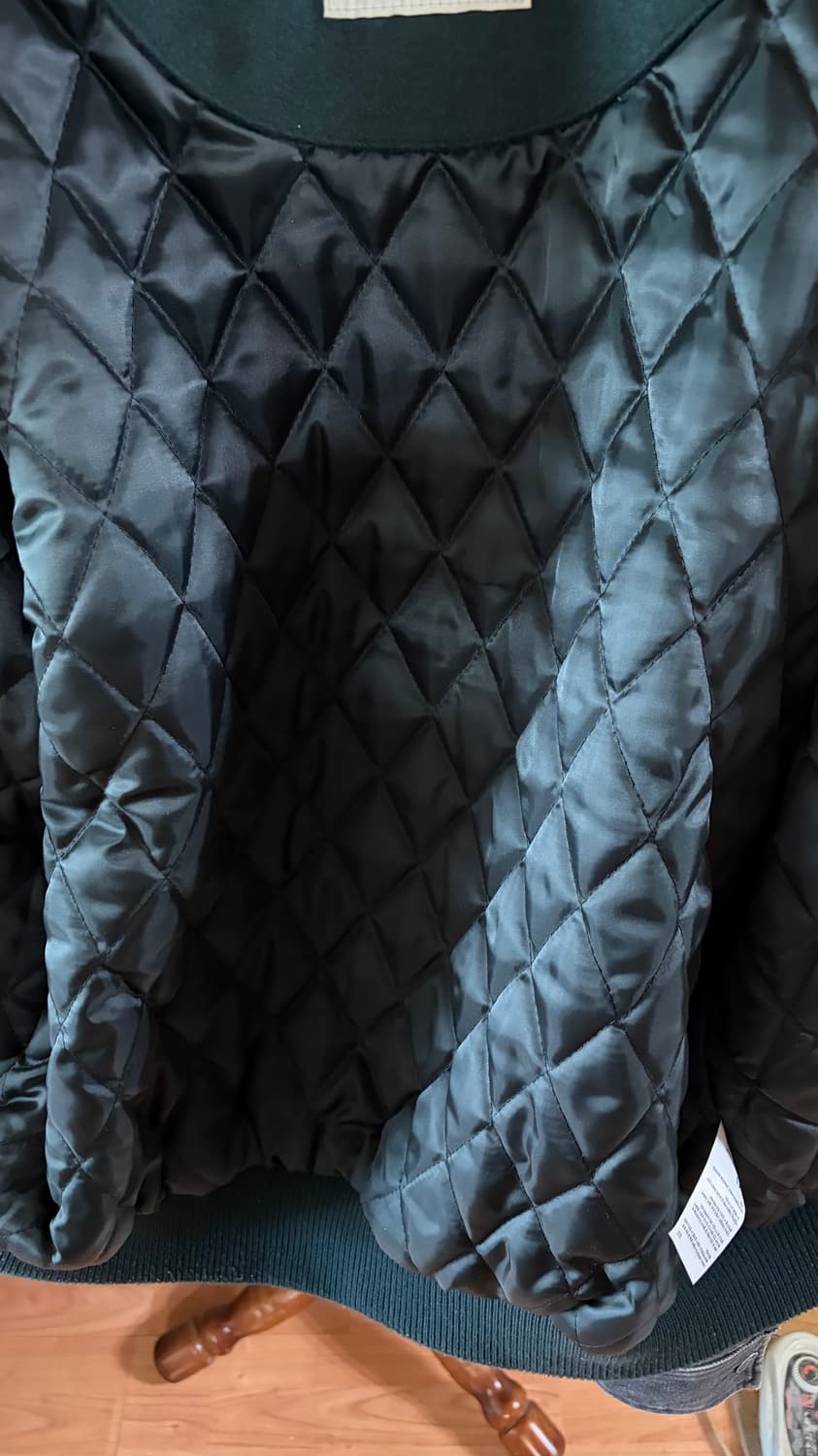 페플 미니멀 오버핏 스타디움 자켓 다크그린 L 상품이미지4