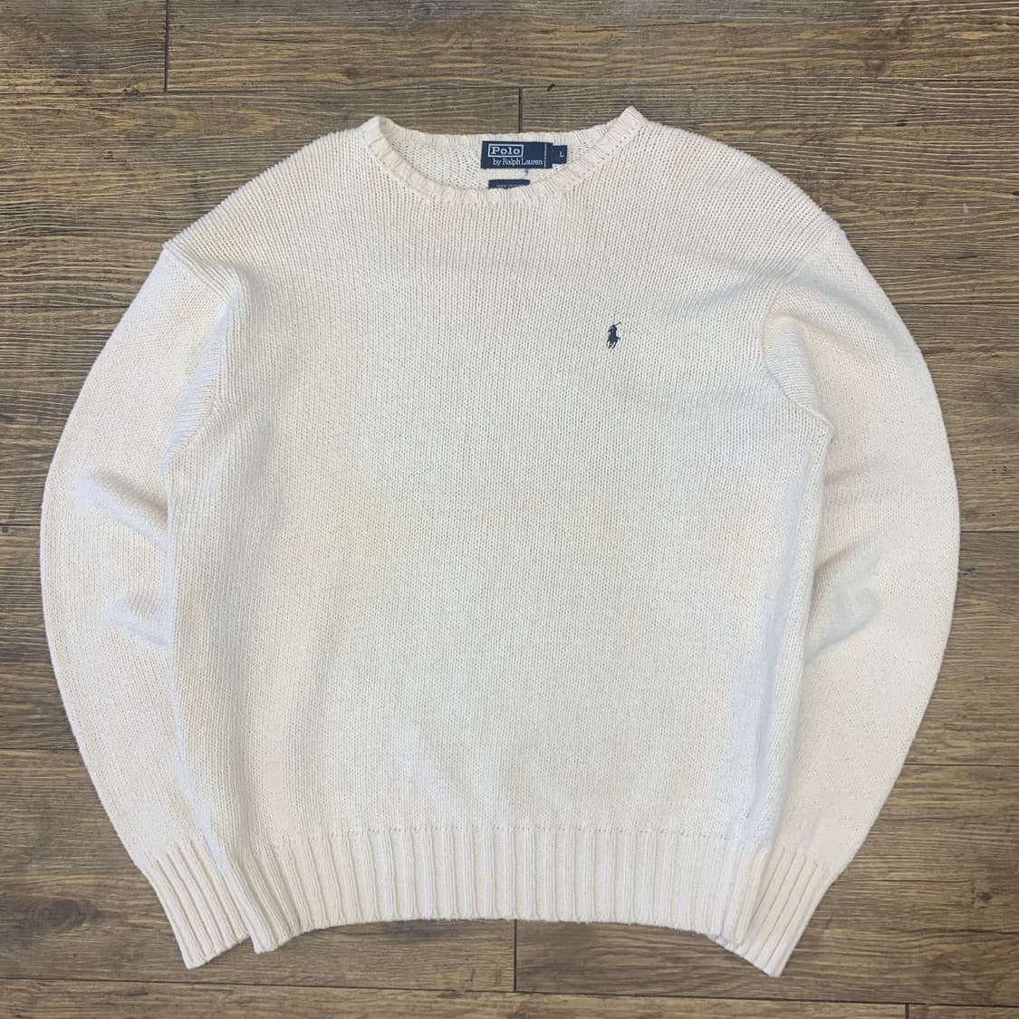 폴로 랄프로렌 아이보리 니트 L 상품이미지2