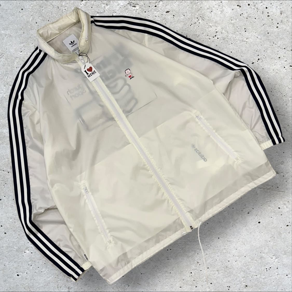 [2XL] 아디다스 트림디히 빅로고 바람막이 자켓 가방 A485 상품이미지2