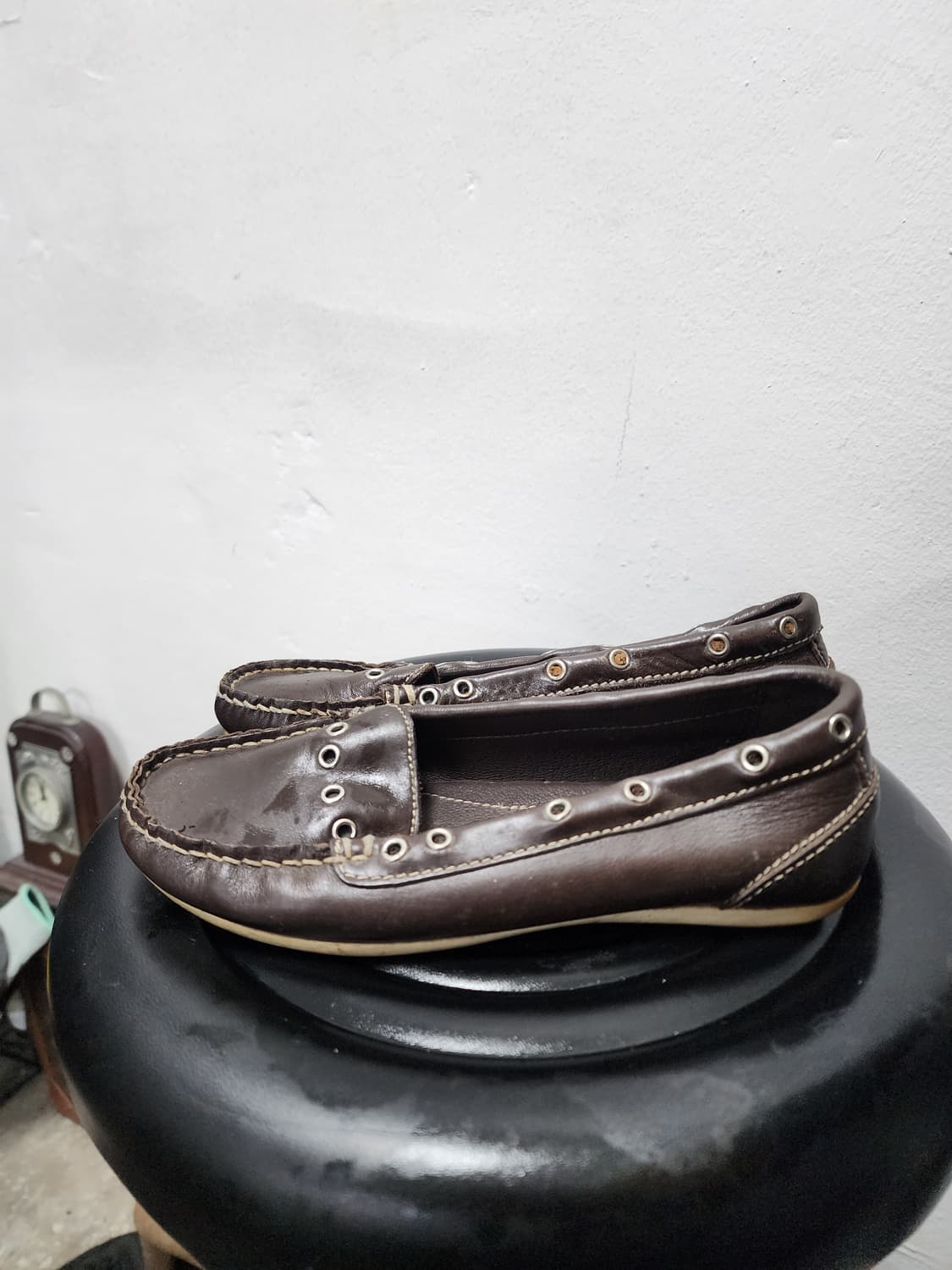 호킨스 브라운 가죽 로퍼 플랫슈즈  상품이미지2