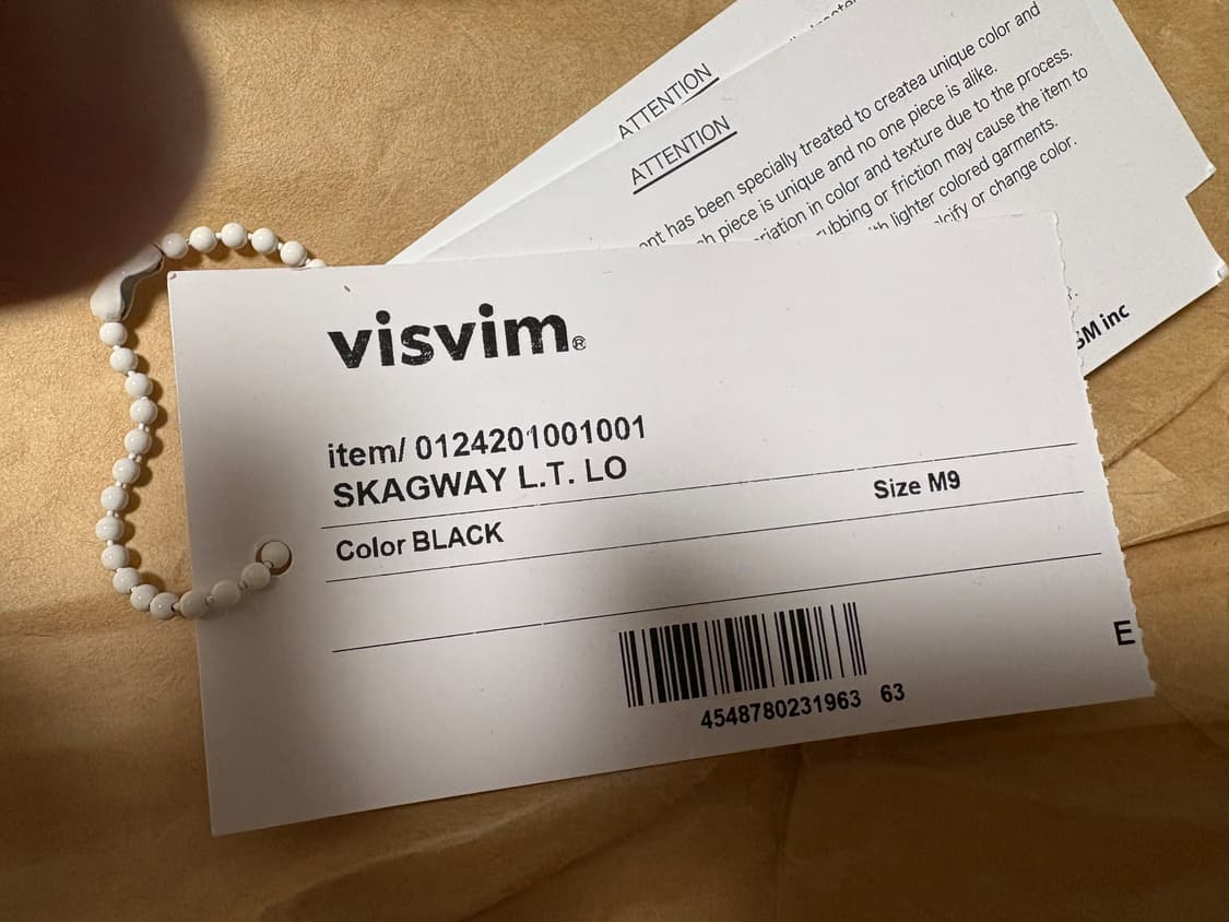 Visvim Skagway lo black 9size 상품이미지4