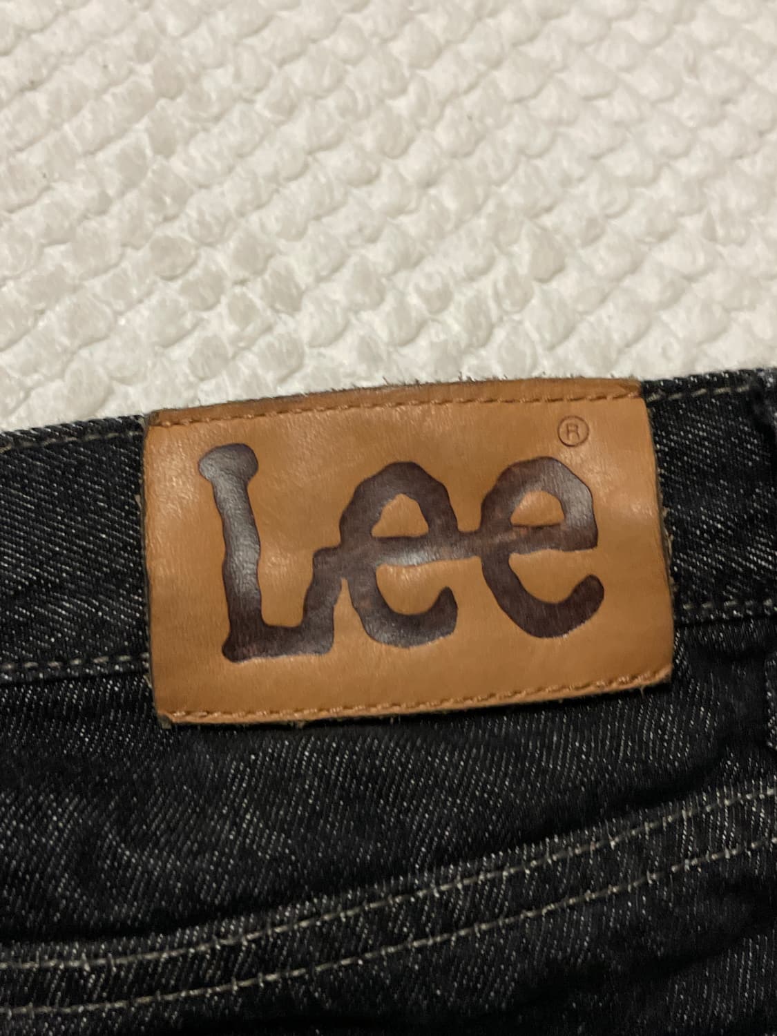 LEE 리 스트레이트 핏 흑청 데님 팬츠(클리닝O) 상품이미지9