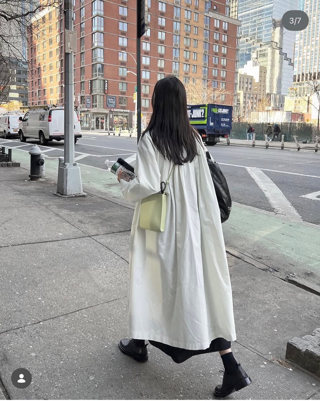 유노이아 트렌치 코트 블랙 상품이미지3