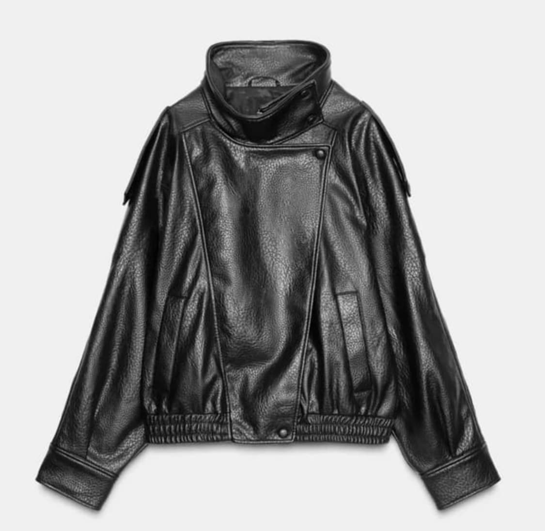 자라 페이크 레더 점퍼 L사이즈 상품이미지1