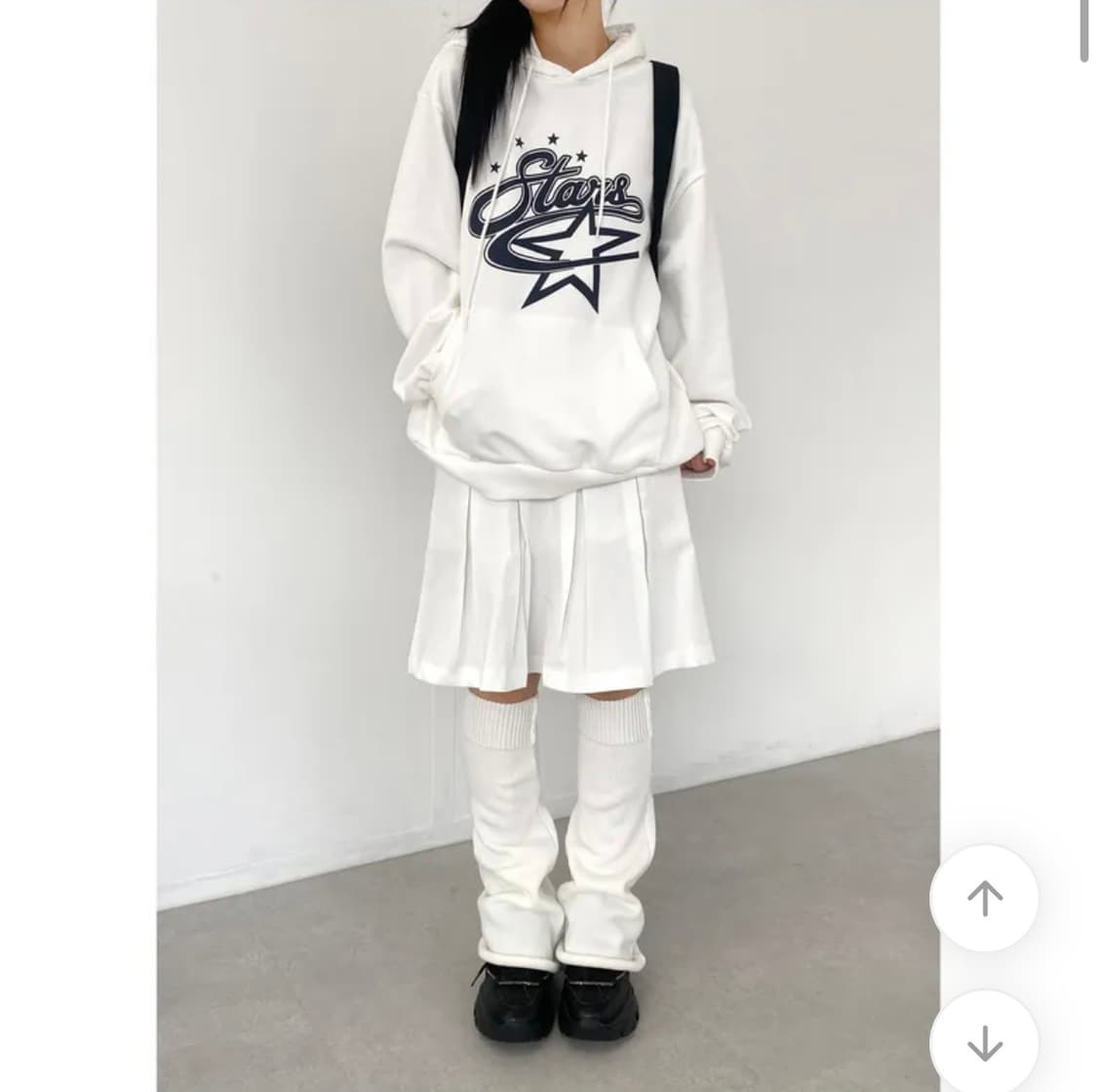 에이블리 남여공용 y2k 스타 후드티 (새상품) 상품이미지1