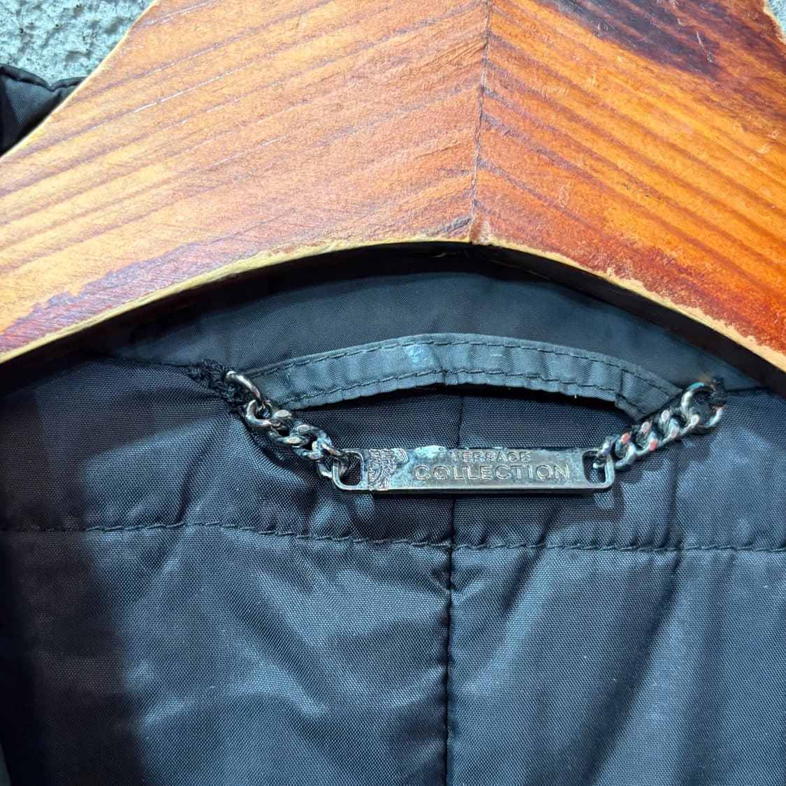 베르사체 컬렉션 블랙 폴리 자켓 (L) 상품이미지7