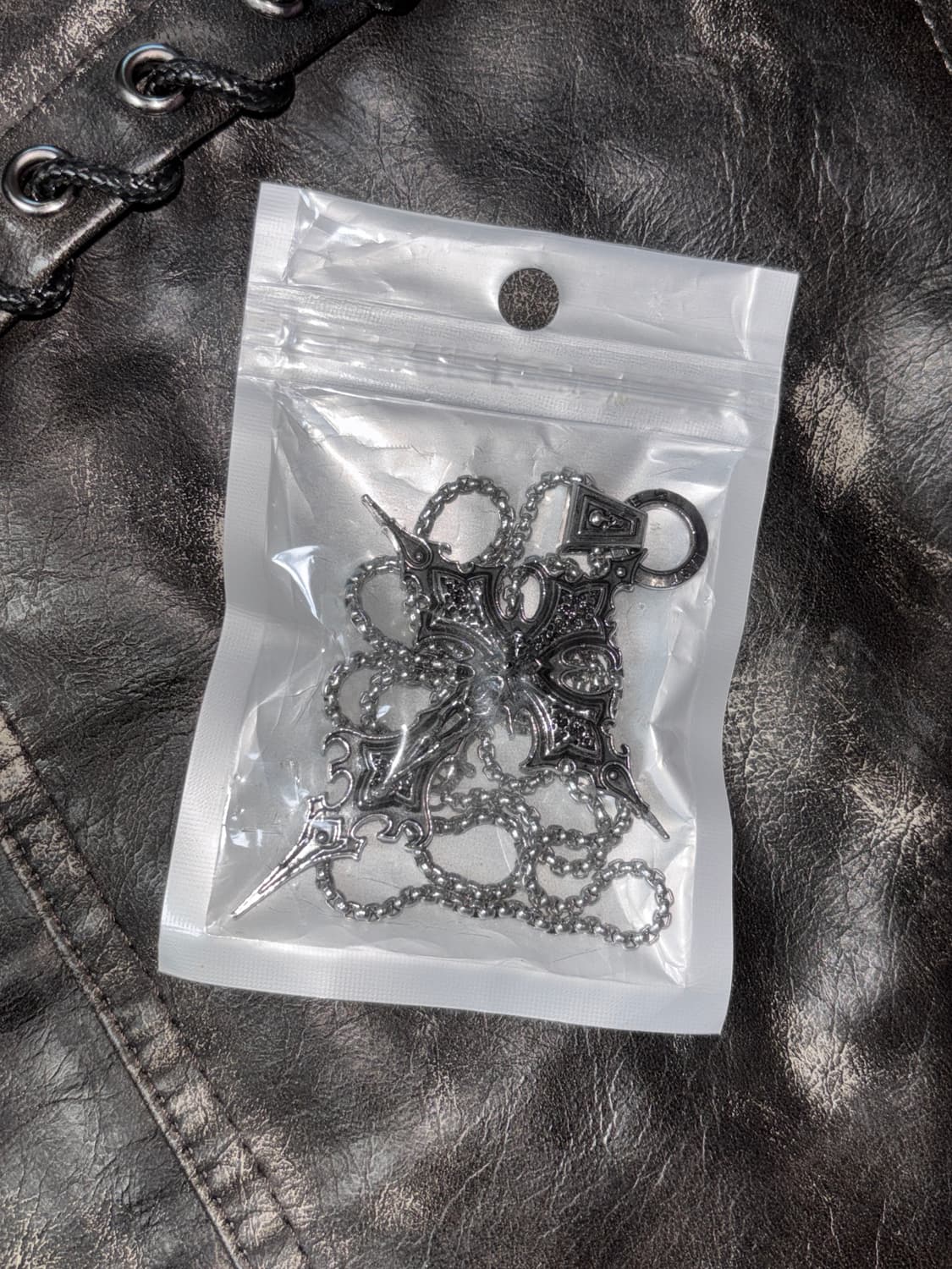 새상품 빅 고딕 십자 해골 목걸이 팬던트 상품이미지3