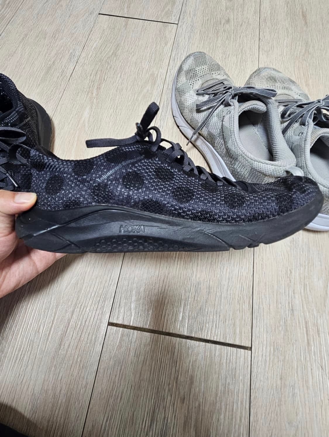 Hoka one one x 앤지니어드가먼츠 후파나 블랙 265 상품이미지4