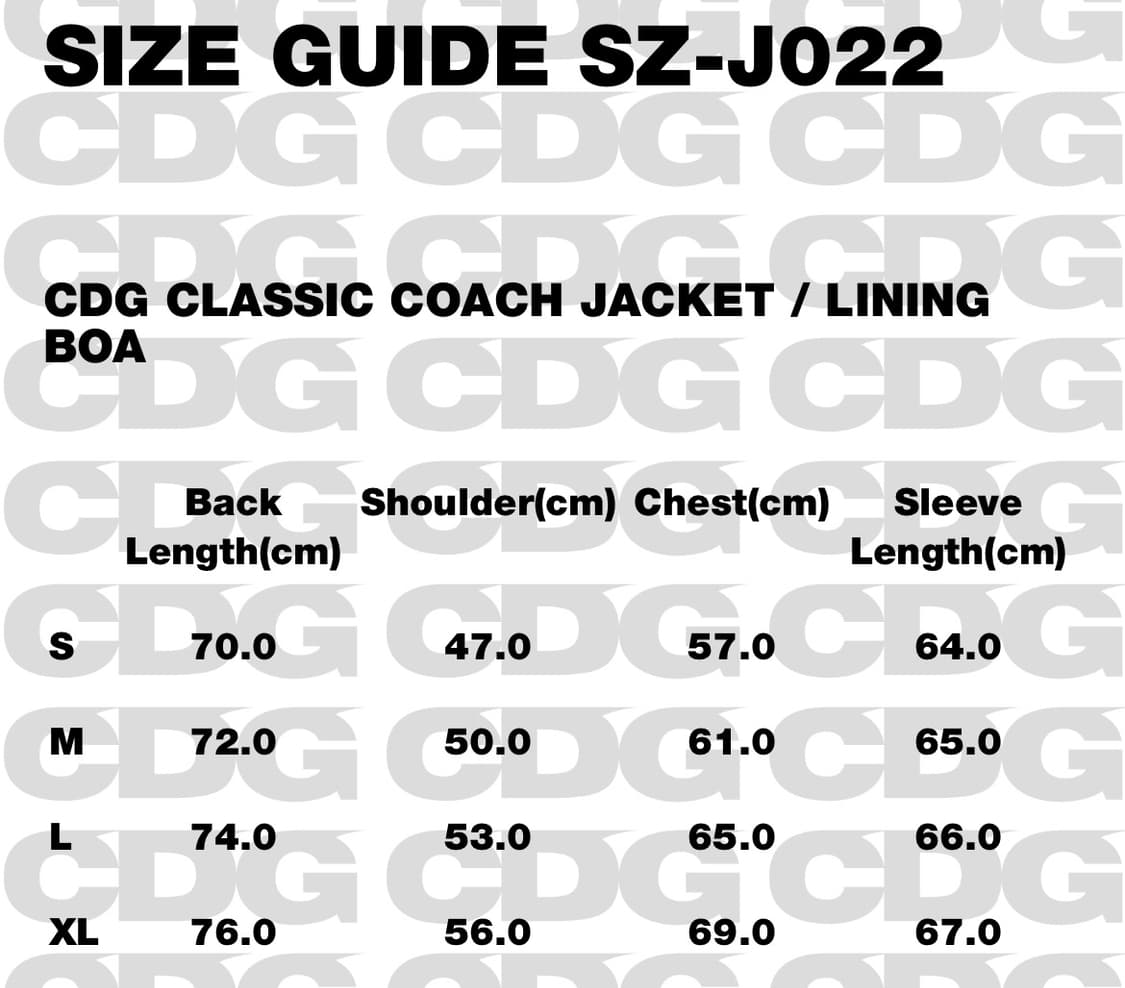[XL] CDG 코치자켓 상품이미지3