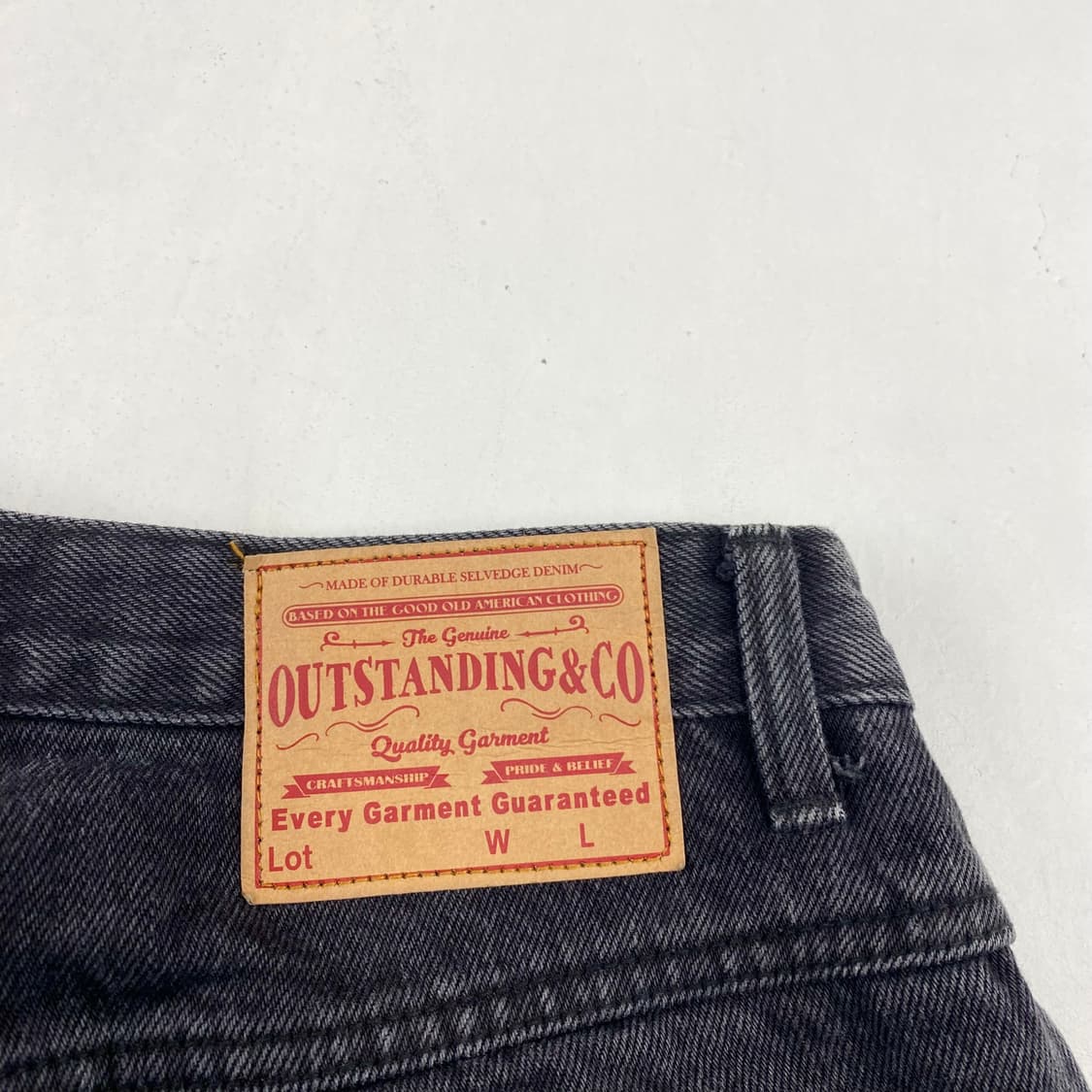 아웃스탠딩 흑청 블랙 데님 진 (34) 상품이미지4