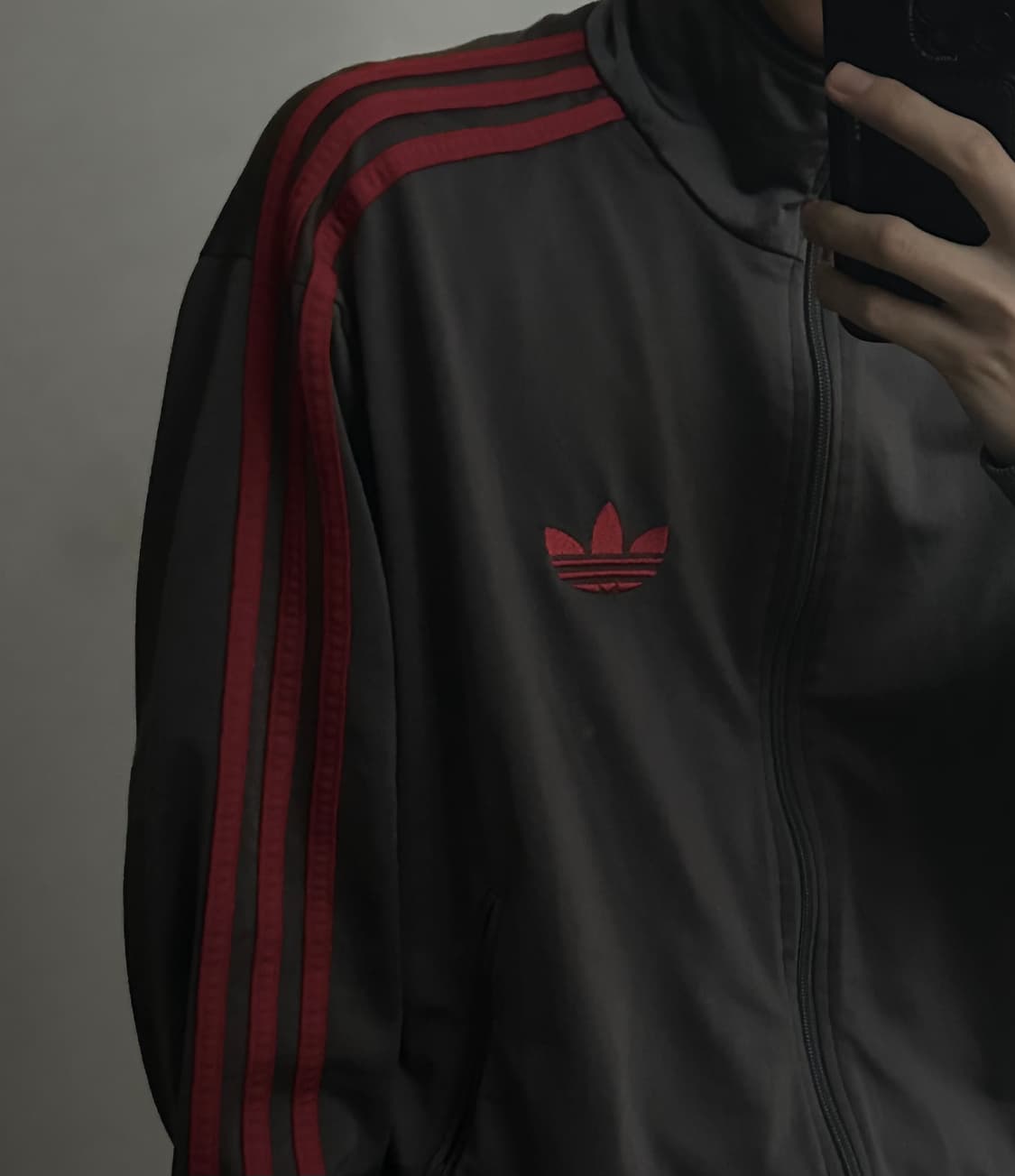 아디다스 구파이어버드 차콜레드 져지 트랙탑 상품이미지3