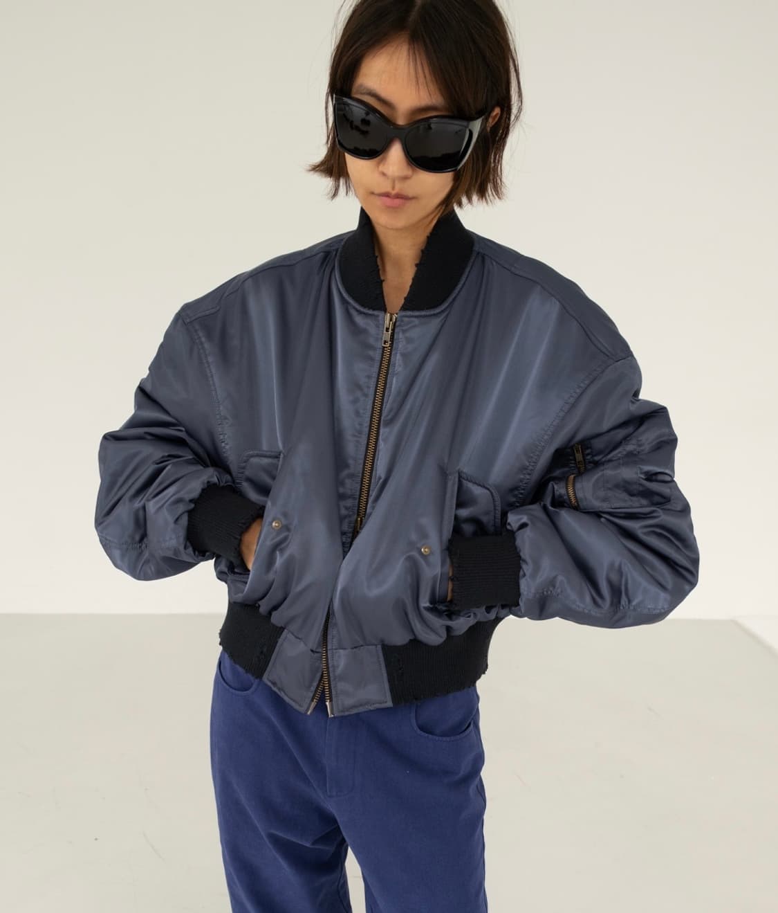 에스이오 ma-1 봄버 자켓 스틸블루 사이즈1 상품이미지1