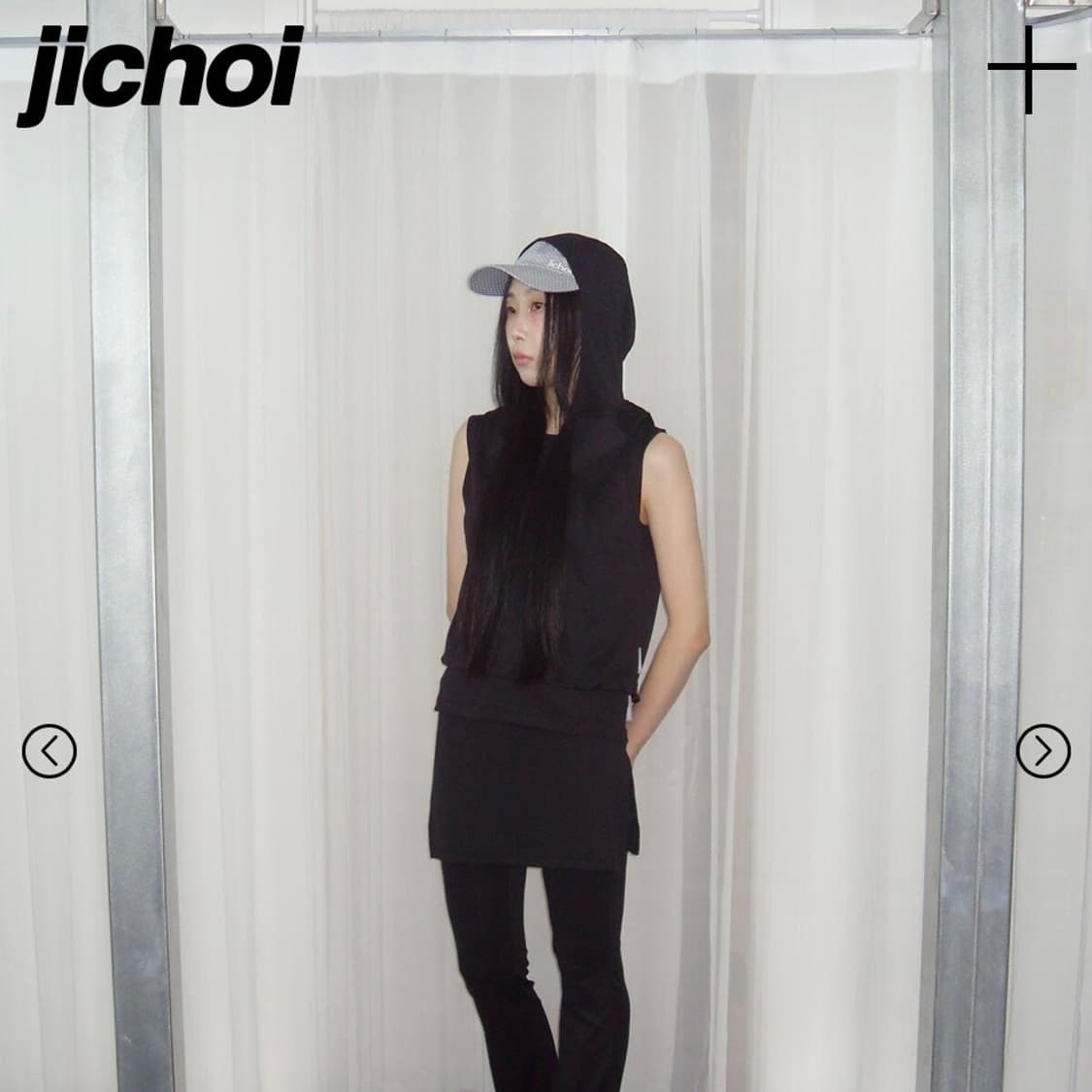 (새상품)24-004 HOODED SLEEVELESS (BLACK) 상품이미지2