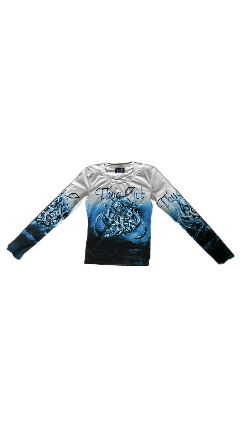 W) 떠그클럽 악마 롱슬리브 블루 상품이미지2