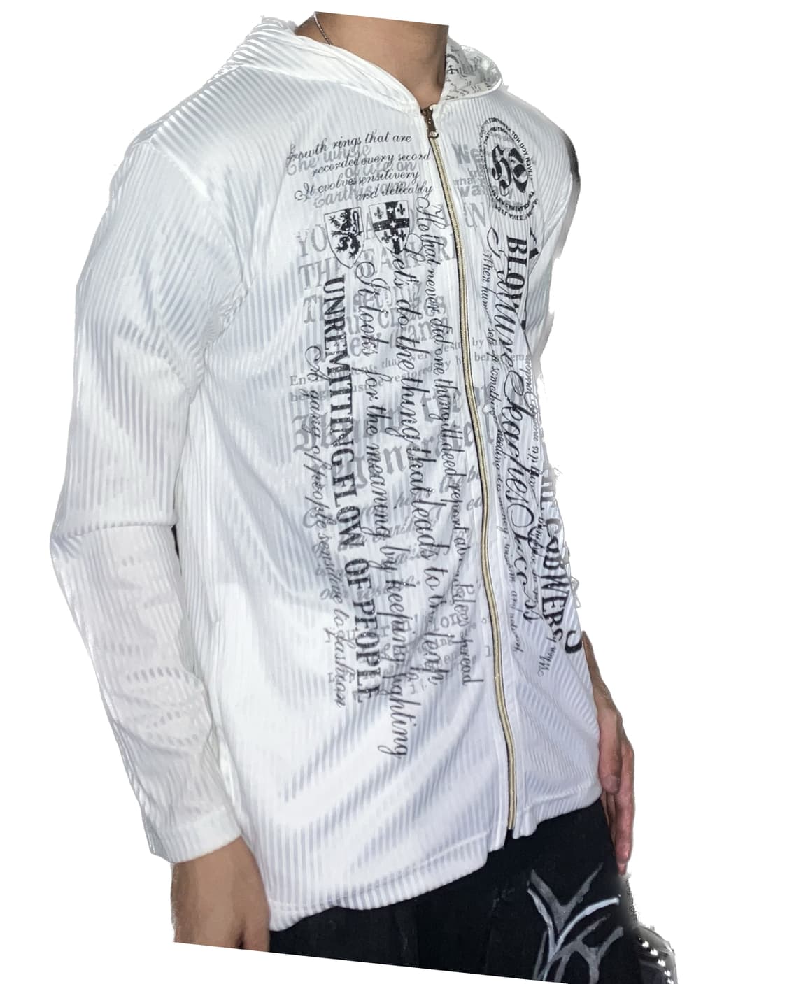 JPN vintage punk lettering zip 상품이미지3