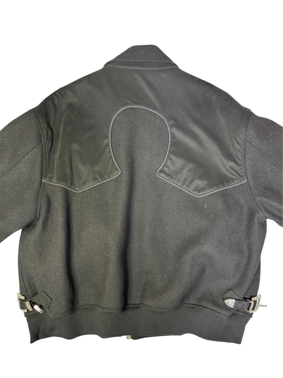 Cord 메탈 버클 울 블루종 metal buckle wool  블랙 M 상품이미지7